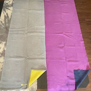 2 GAIAM Non-Slip Hot Yoga/Bikram mat covers
